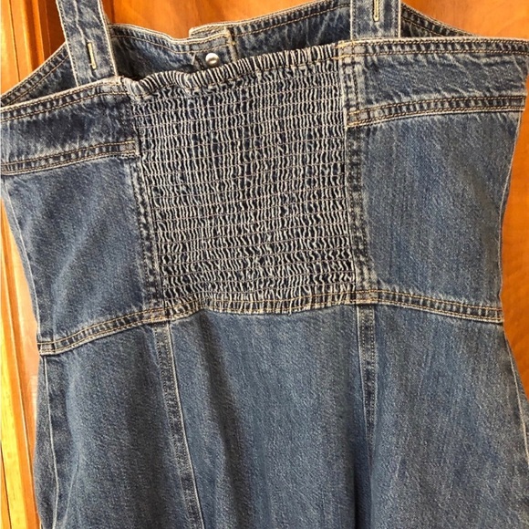 Levi's Blue Buttoned Overall Sundress Mini Small NWT - Picture 4 of 7